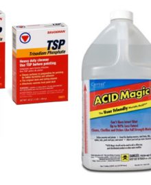 trisodium phosphate and acid magic and brush