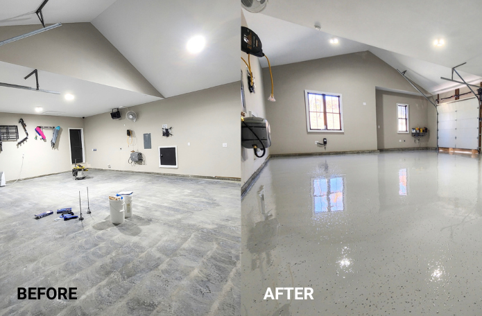 3 Gal. Medium Gray Gloss 2 Part Epoxy Interior/Exterior Concrete Basement  and Garage Floor Coating Floor Paint