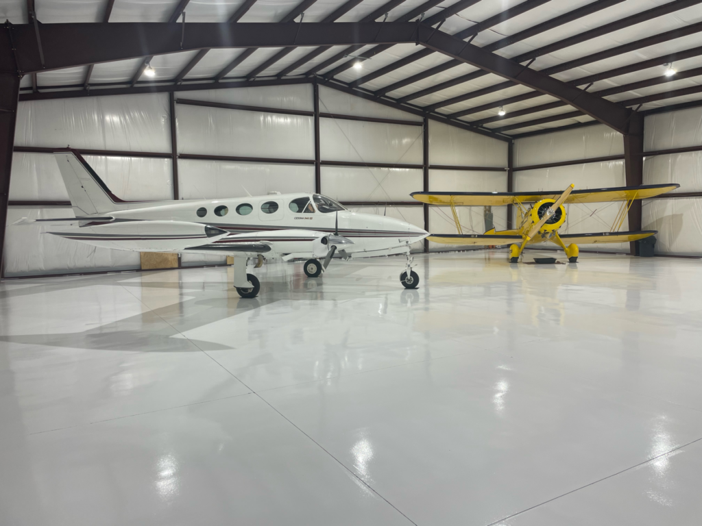 Industrial Floor Coating Airplane Hangars